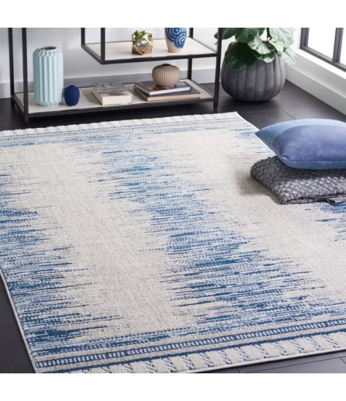 Safavieh Alamo Area Rug ALM732M-7SQ Safavieh Alamo ALM732 Grey / Blue 6'-7" X 6'-7" Square Area Rug