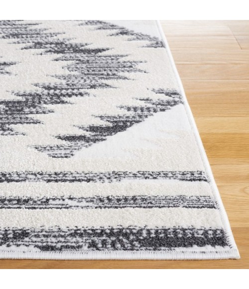 Safavieh Alamo Area Rug ALM737H-28 Safavieh Alamo ALM737 Ivory / Charcoal 2'-2" X 8' Runner Area Rug