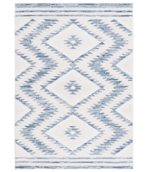 Safavieh Alamo Area Rug ALM737M-5 Safavieh Alamo ALM737 Ivory / Blue 5'-3" X 7'-6" Rectangle Area Rug