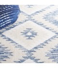 Safavieh Alamo Area Rug ALM737M-7R Safavieh Alamo ALM737 Ivory / Blue 6'-7" X 6'-7" Round Area Rug