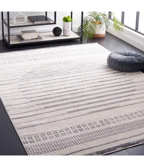 Safavieh Alamo Area Rug ALM774F-7SQ Safavieh Alamo ALM774 Ivory / Grey 6'-7" X 6'-7" Square Area Rug