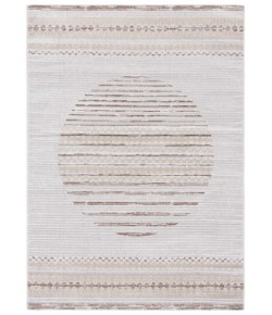 Safavieh Alamo ALM775 Ivory / Brown 4' X 6' Rectangle Area Rug