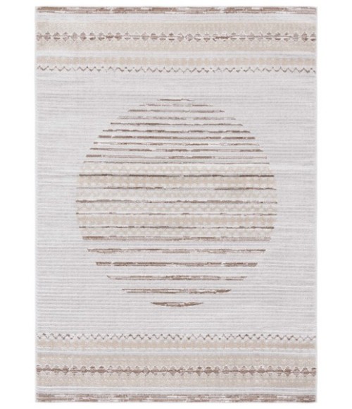 Safavieh Alamo Area Rug ALM775T-4 Safavieh Alamo ALM775 Ivory / Brown 4' X 6' Rectangle Area Rug