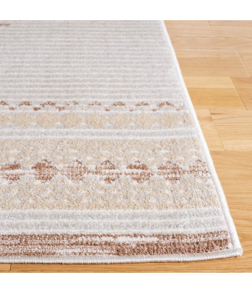 Safavieh Alamo Area Rug ALM775T-4 Safavieh Alamo ALM775 Ivory / Brown 4' X 6' Rectangle Area Rug