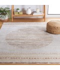 Safavieh Alamo Area Rug ALM775T-4 Safavieh Alamo ALM775 Ivory / Brown 4' X 6' Rectangle Area Rug