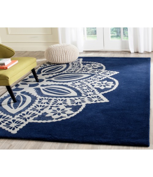 Safavieh Allure ALR122 Navy / Ivory 5' X 8' Rectangle Area Rug