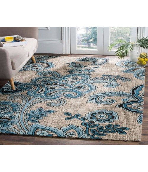 Safavieh Allure Area Rug ALR310B-8 Safavieh Allure ALR310 Grey / Blue 8' X 10' Rectangle Area Rug
