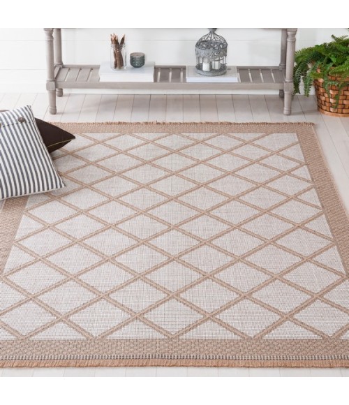 Safavieh Aspect APE454 Ivory / Natural 5'-3" X 7'-6" Rectangle Area Rug