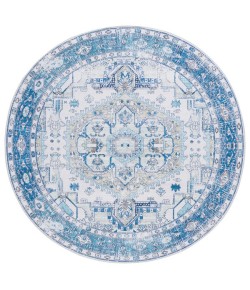 Safavieh Arizona ARZ105 Beige / Blue 6' X 6' Round Area Rug