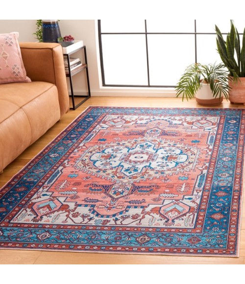 Safavieh Arizona ARZ105 Rust / Navy 5' X 8' Rectangle Area Rug