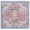 Safavieh Arizona ARZ109 Red / Navy 6' X 6' Square Area Rug