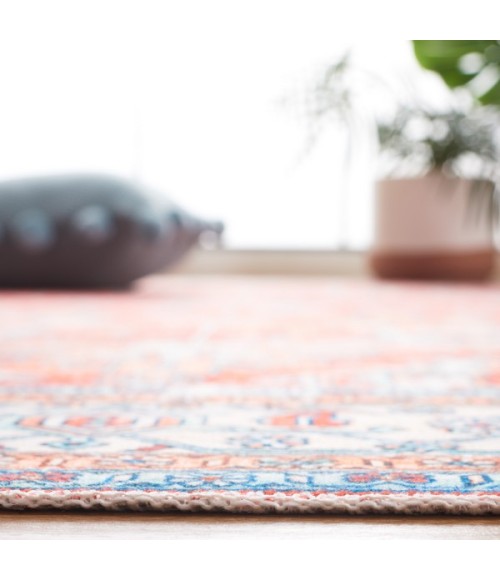 Safavieh Arizona ARZ119 Rust / Aqua 4' X 6' Rectangle Area Rug