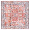 Safavieh Arizona ARZ119 Rust / Aqua 6' X 6' Square Area Rug