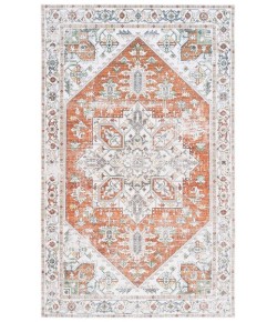Safavieh Arizona ARZ120 Ivory / Rust 4' X 6' Rectangle Area Rug