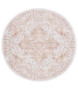 Safavieh Arizona ARZ127 Beige / Gold 6' X 6' Round Area Rug