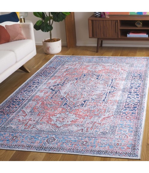 Safavieh Arizona ARZ223 Rust / Navy 3' X 5' Rectangle Area Rug