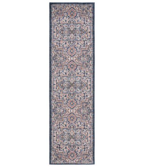 Safavieh Astoria ASA400 Blue / Beige 2'-2" X 8' Runner Area Rug
