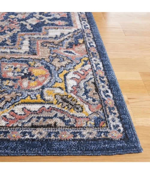 Safavieh Astoria ASA400 Blue / Beige 6'-7" X 6'-7" Square Area Rug