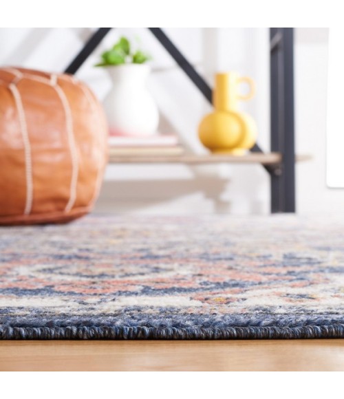 Safavieh Astoria ASA400 Blue / Beige 6'-7" X 6'-7" Square Area Rug