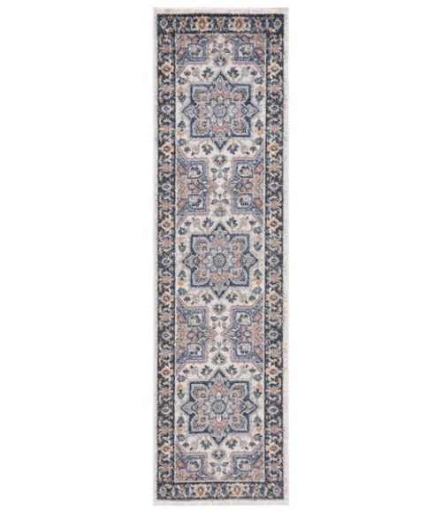 Safavieh Astoria ASA404 Blue / Rust 2'-2" X 8' Runner Area Rug