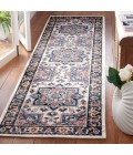 Safavieh Astoria ASA404 Blue / Rust 2'-2" X 8' Runner Area Rug