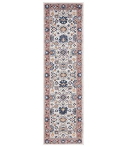 Safavieh Astoria ASA408 Ivory / Rust 2'-2" X 8' Runner Area Rug