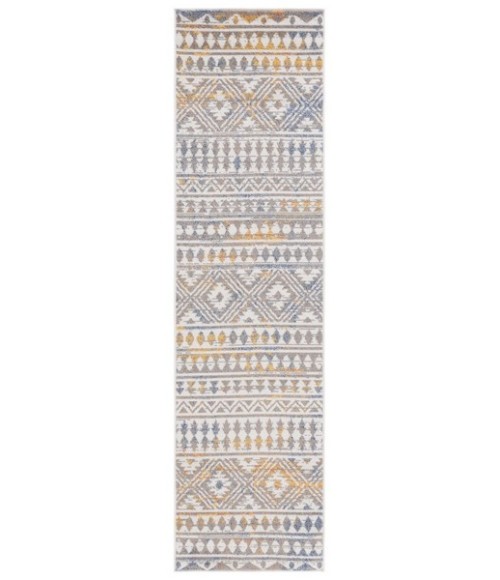 Safavieh Astoria ASA412 Grey / Ivory 2'-2" X 8' Runner Area Rug