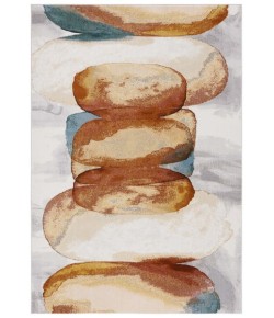 Safavieh Art Studio ASD116 Ivory / Rust 4' X 6' Rectangle Area Rug