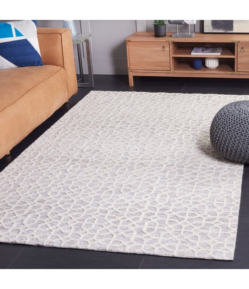 Safavieh Audrey AUD103 Light Grey / Beige 6' X 6' Square Area Rug