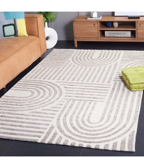 Safavieh Audrey AUD106 Ivory / Grey 4' X 6' Rectangle Area Rug