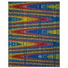 Safavieh Aztec AZT203 Blue / Multi 4' X 6' Rectangle Area Rug