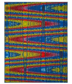 Safavieh Aztec AZT203 Blue / Multi 4' X 6' Rectangle Area Rug