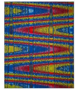 Safavieh Aztec AZT203 Blue / Multi 6'-7" X 9' Rectangle Area Rug