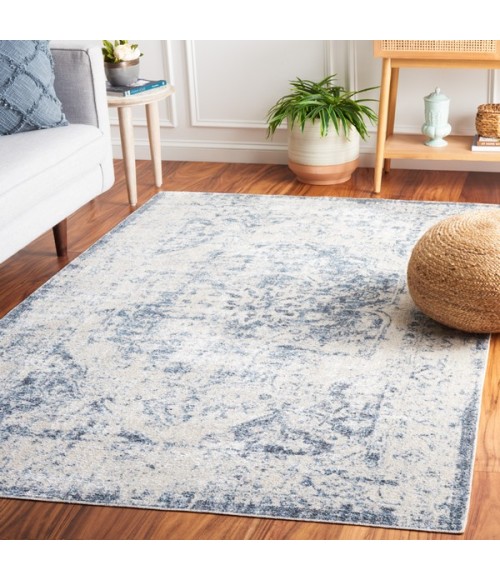 Safavieh Baltimore BAL850 Light Grey / Blue 6'-7" X 6'-7" Square Area Rug