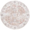 Safavieh Baltimore BAL852 Ivory / Rust 6'-7" X 6'-7" Round Area Rug