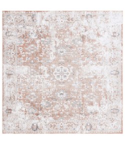 Safavieh Baltimore BAL852 Ivory / Rust 6'-7" X 6'-7" Square Area Rug