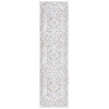 Safavieh Baltimore BAL854 Light Grey / Rust 2'-2" X 8' Runner Area Rug