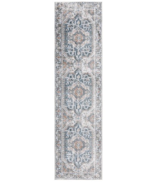Safavieh Baltimore BAL854 Light Grey / Blue 2'-2" X 8' Runner Area Rug