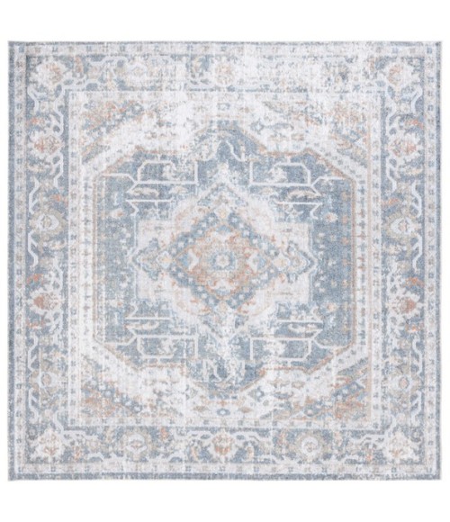 Safavieh Baltimore BAL854 Light Grey / Blue 6'-7" X 6'-7" Square Area Rug