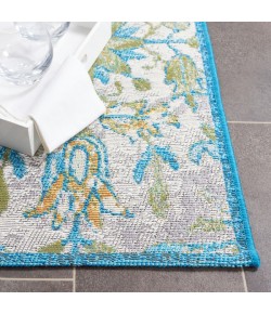 Safavieh Barbados BAR513 Ivory / Light Blue 5'-3" X 7'-6" Rectangle Area Rug