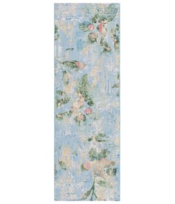 Safavieh Barbados BAR522 Light Blue / Green 2'-8" X 8' Runner Area Rug