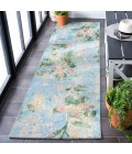 Safavieh Barbados BAR522 Light Blue / Green 2'-8" X 8' Runner Area Rug