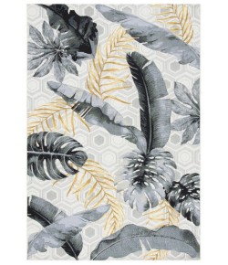 Safavieh Barbados BAR524 Grey / Gold 6'-6" x 9'-4" Rectangle Area Rug