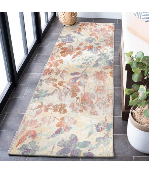 Safavieh Barbados Area Rug BAR525B-9 Safavieh Barbados BAR525 Beige / Red 9'-10" x 12'-5" Rectangle Area Rug