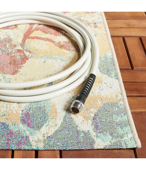 Safavieh Barbados Area Rug BAR525B-9 Safavieh Barbados BAR525 Beige / Red 9'-10" x 12'-5" Rectangle Area Rug