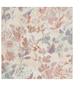 Safavieh Barbados BAR525 Beige / Red 6'-6" x 6'-6"Square Square Area Rug