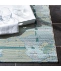 Safavieh Barbados BAR535 Teal / White 2'-8" X 8' Runner Area Rug