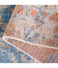 Safavieh Barbados BAR536 Blue / Rust 6'-6" x 6'-6"Square Square Area Rug