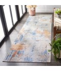 Safavieh Barbados BAR537 Ivory / Blue Rust 2'-8" X 8' Runner Area Rug