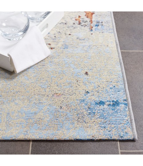 Safavieh Barbados BAR537 Ivory / Blue Rust 6'-6" x 6'-6"Square Square Area Rug